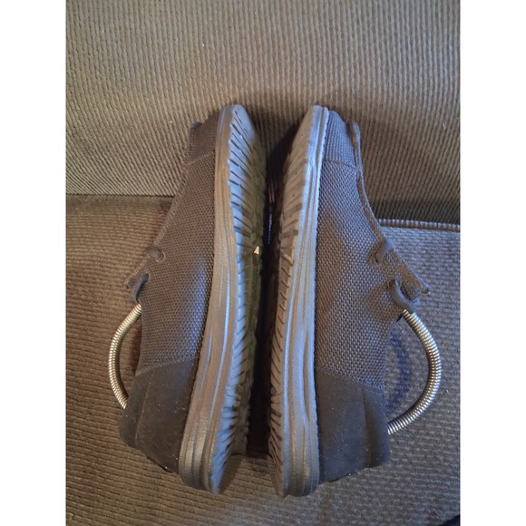 11 Wide Hey Dude Black Wedges - Picture 6 of 8